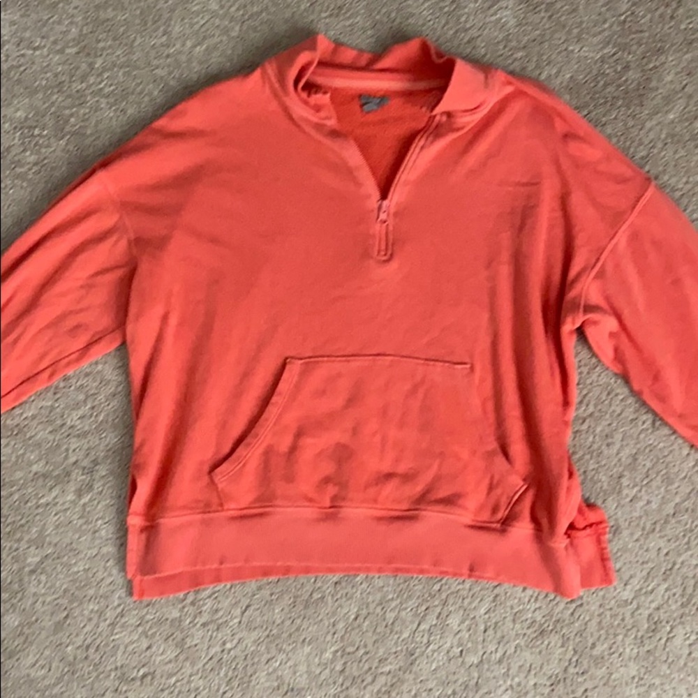 Pop-Up Collar Sweatshirt